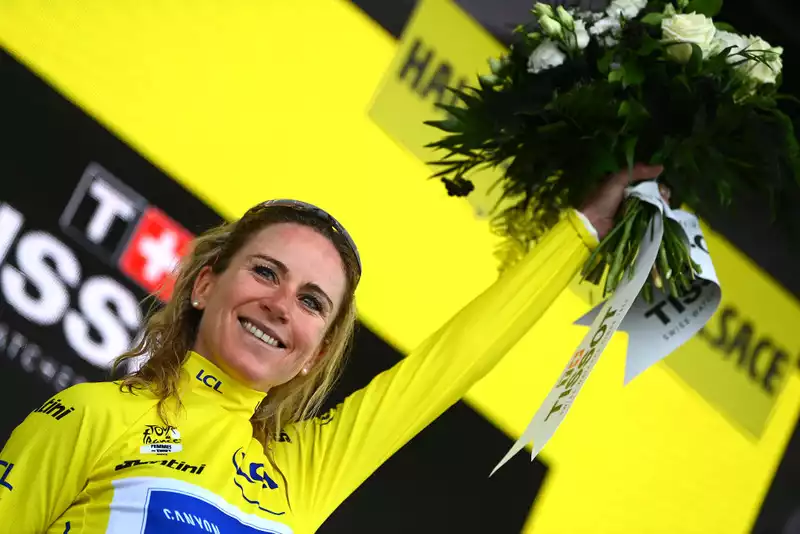 Annemiek van Fruten, Tour de France Fam, almost retired.