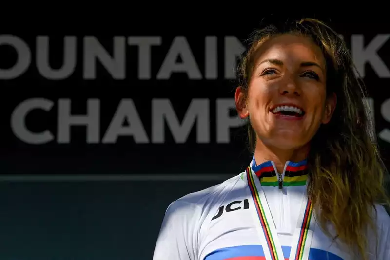 Pauline Ferrand-Prevot signs with Ineos Grenadiers in 2023.