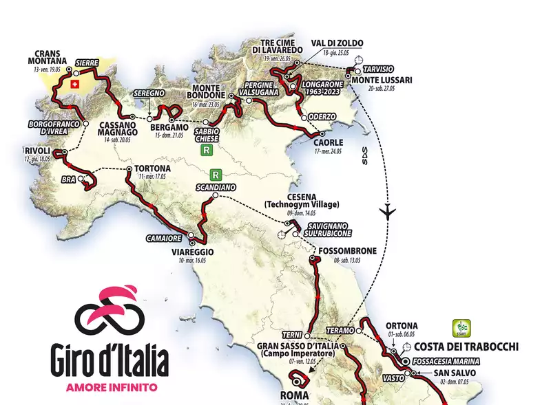 Giro d'Italia 2023 Route Returns to Years Past with Major Increase in Time Trial Kilometers