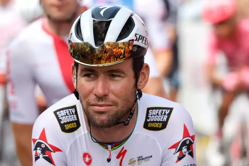 Mark Cavendish, tight-lipped about the future.