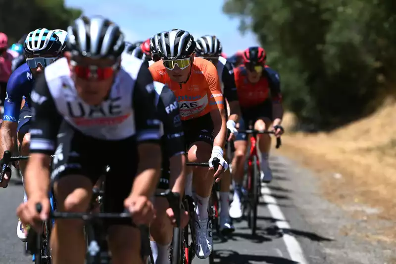 Jay Vine, one day away from winning the Tour Down Under