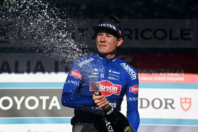 Philipsen, winner of two consecutive Tirreno-Adriatico wins, expects Milan-San Remo sprint