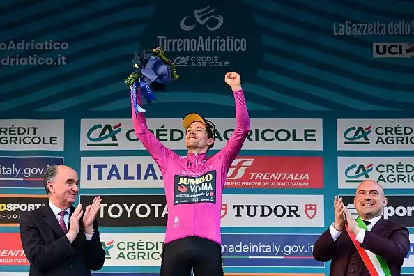 Primoš Roglic wins his third stage at Tirreno-Adriatico.