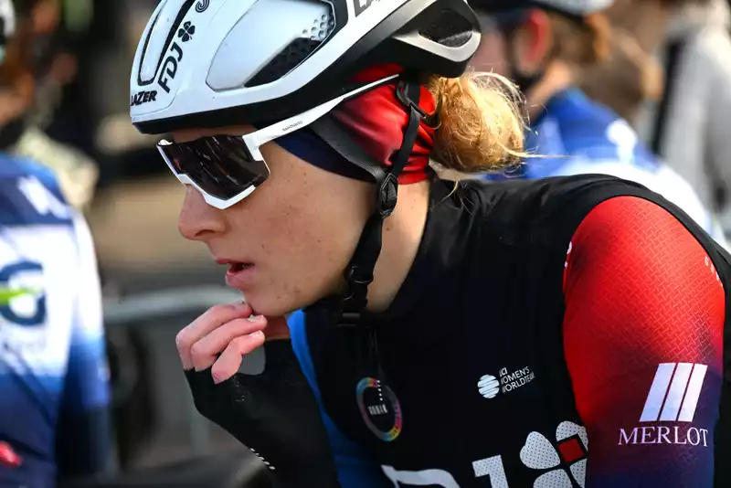 Vittoria Guazzini suffered a fractured pelvis in the Paris-Roubaix Fam Recon crash.