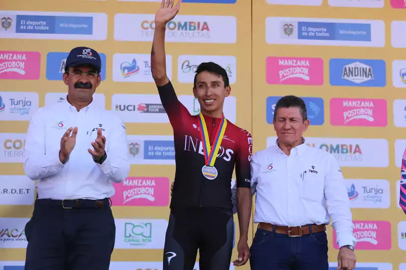 Egan Bernal Escapes Serious Injury in Colombian National Team Crash - Video