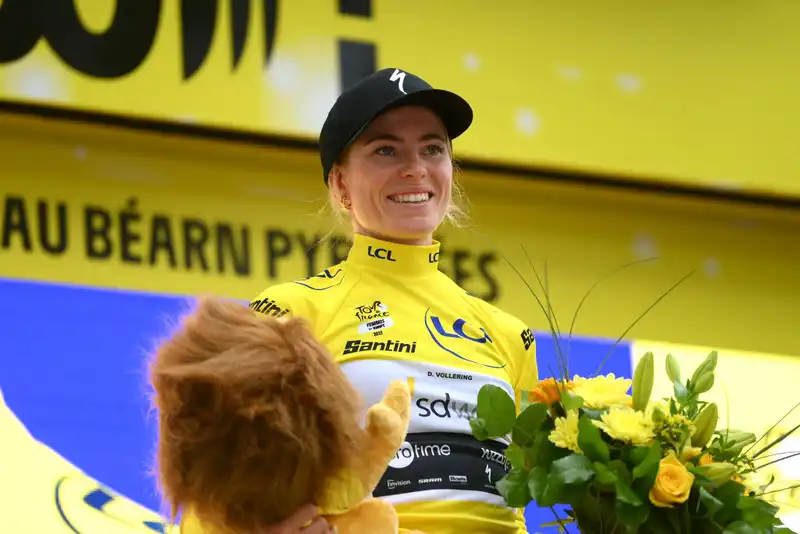 FDJ-SUEZ, Tour de France Winner Demi Vollering, Leading Contender in Contracted Race