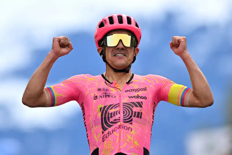 EF Education - EasyPost, a stage winner of the Tour de France.