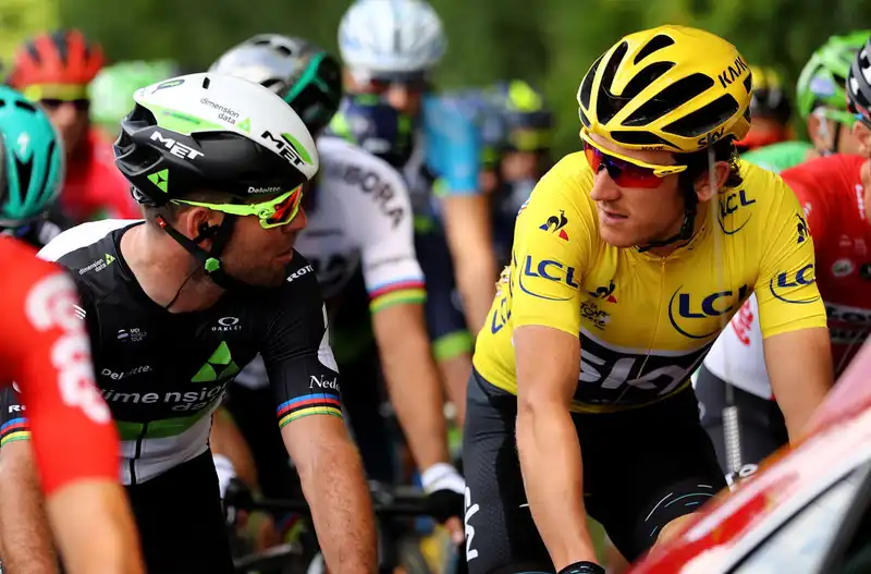 Geraint Thomas praises "incredible" Mark Cavendish: "The Tour de France record is amazing.