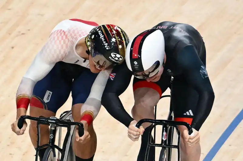 Paris Olympics: Kaiya Ota of Japan tears up in a fierce battle with Jack Karlin in the men's sprint.