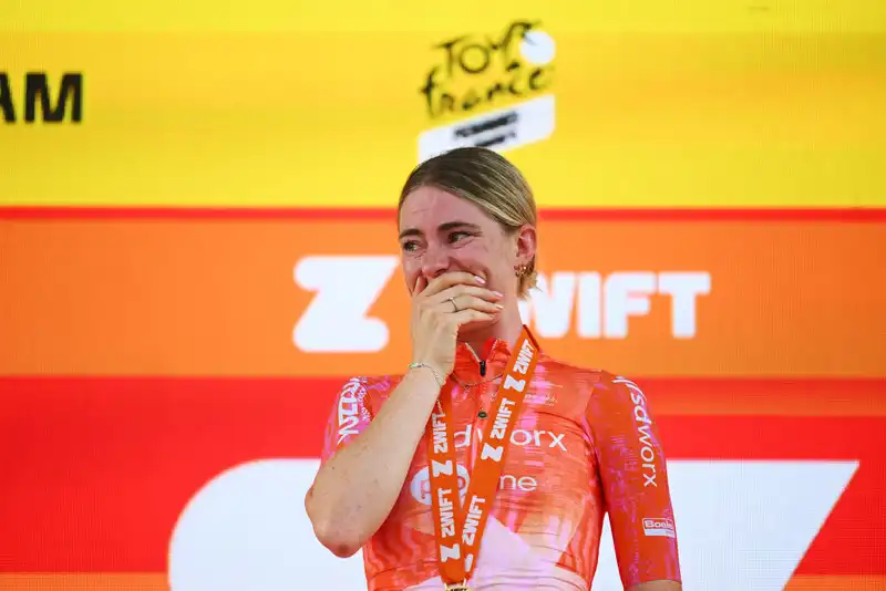 Emotion is my power” - Demi Vollering wins yellow in front of her home crowd at the Tour de France Femme, and her feelings are high