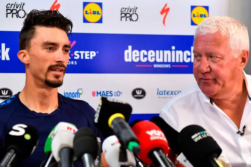 It's hard to see him go” -- Patrick Lefebvre sees Julien Alaphilippe's departure as the end of the Sourdal Quickstep era