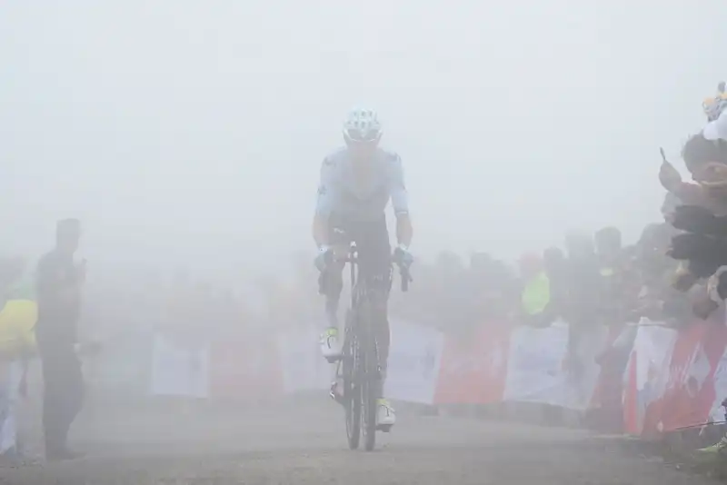 There's still a lot of Vuelta a España left to go” -- Enric Mas, patting his chest after a duel with Primoz Roglic in Cute Negru.