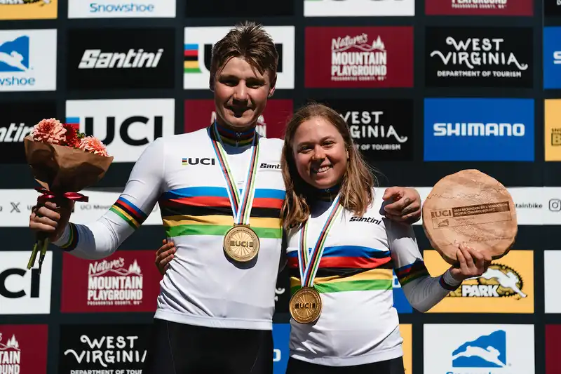 Andreasen Holds Off Blevins to Win MTB Marathon World Championships in Snowshoe